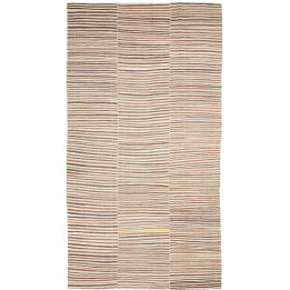 Hand Made Rug Kilim Vintage Persia 206x395 Brow