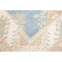 Rug Kazak Afghanistan 84x235 Light Blue Cream B