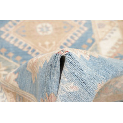 Rug Kazak Afghanistan 84x235 Light Blue Cream B
