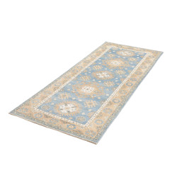 Rug Kazak Afghanistan 79x191 Light Blue Beige C