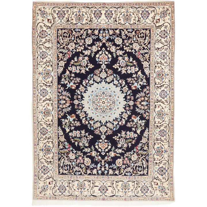 Hand Made Rug Nain 9la Persia 167x236 Midnight