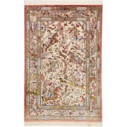Tappeto Originale Ghom Seta Persia 132x200 Avor