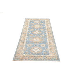 Rug Kazak Afghanistan 83x200 Sky Blue Sand Crea