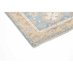 Rug Kazak Afghanistan 83x200 Sky Blue Sand Crea