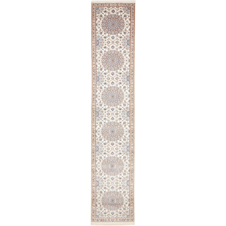 Hand Made Rug Nain 6la Persia 83x445 Ivory Gray