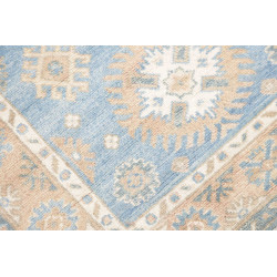 Rug Kazak Afghanistan 83x200 Sky Blue Sand Crea