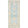 Rug Kazak Afghanistan 79x191 Sky Blue Cream Bei