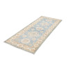 Rug Kazak Afghanistan 79x191 Sky Blue Cream Bei