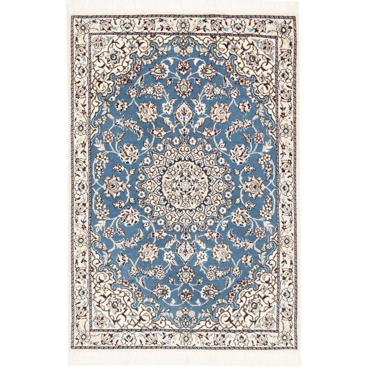 Tappeto Originale Nain 9la Persia 80x117 Blu Az