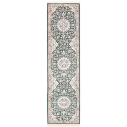 Hand Made Rug Nain 9la Persia 80x303 Dark Green