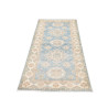 Rug Kazak Afghanistan 79x191 Sky Blue Cream Bei