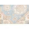 Rug Kazak Afghanistan 79x191 Sky Blue Cream Bei
