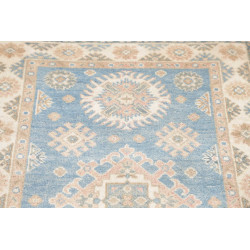 Rug Kazak Afghanistan 79x191 Sky Blue Cream Bei