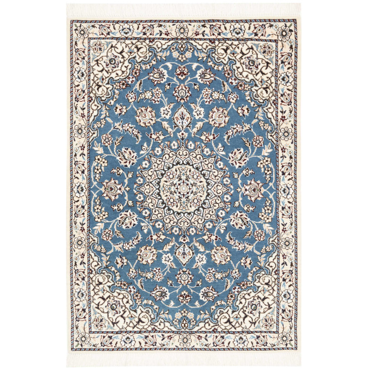 Tappeto Originale Nain 9la Persia 80x118 Blu Av