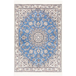 Hand Made Rug Nain 9la Persia 78x114 Light Blue