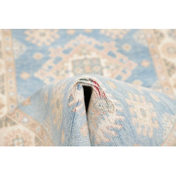 Rug Kazak Afghanistan 79x191 Sky Blue Cream Bei