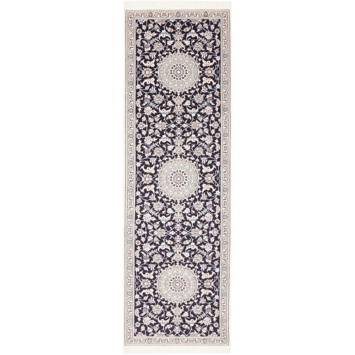 Tappeto Originale Nain 9la Persia 92x294 Blu Sc