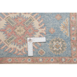 Rug Kazak Afghanistan 79x191 Sky Blue Cream Bei