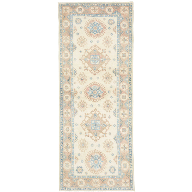 Rug Kazak Afghanistan 82x196 Cream Beige Light
