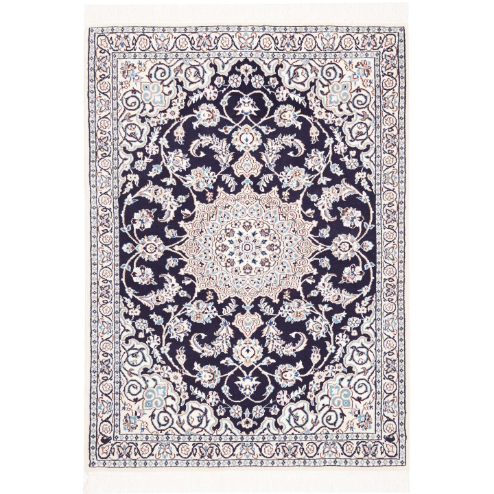 Tappeto Originale Nain 9la Persia 90x130 Blu Sc