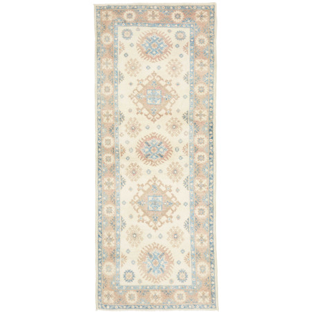 Rug Kazak Afghanistan 77x196 Cream Light Blue T