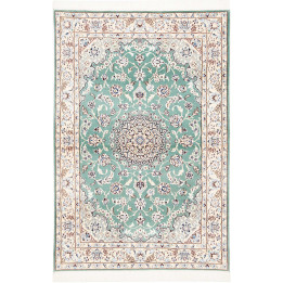 Hand Made Rug Nain 9la Persia 100x147 Sage Gree