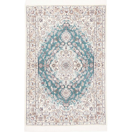Hand Made Rug Nain 9la Persia 100x150 Petrol Gr