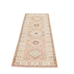 Rug Kazak Afghanistan 61x175 Antique Pink Cream