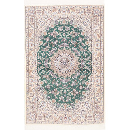 Tappeto Originale Nain 9la Persia 105x154 Verde