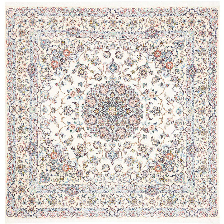 Hand Made Rug Nain 9la Persia 202x200 Ivory Lig