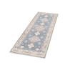 Rug Kazak Afghanistan 62x182 Sky Blue Peach Pin