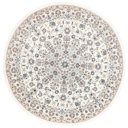 Hand Made Rug Nain 9la Persia 200x200 Ivory Blu