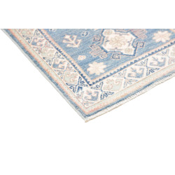 Rug Kazak Afghanistan 62x182 Sky Blue Peach Pin