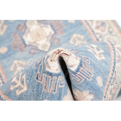 Rug Kazak Afghanistan 62x182 Sky Blue Peach Pin