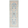 Rug Kazak Afghanistan 62x188 Sky Blue Cream Pea