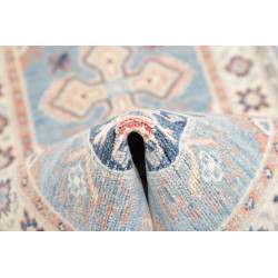 Rug Kazak Afghanistan 62x188 Sky Blue Cream Pea