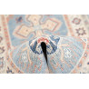 Rug Kazak Afghanistan 62x188 Sky Blue Cream Pea