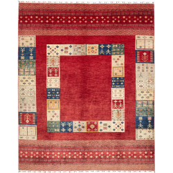 Rug Siva Pakistan 244x296 Red Cream Beige Blue
