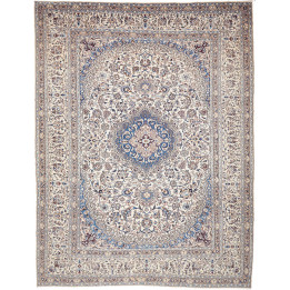 Hand Made Rug Nain Kashmar Persia 303x400 Ivory