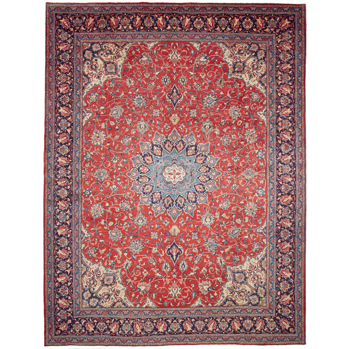 Tappeto Originale Sarough Persia 303x398 Rosso