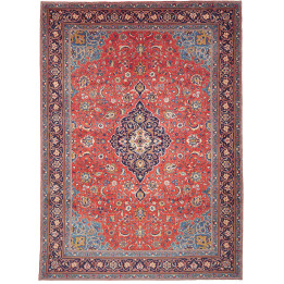 Tappeto Originale Sarough Persia 260x356 Rosso