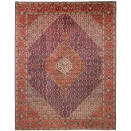 Hand Made Rug Tabriz Persia 305x390 Rust Red Da