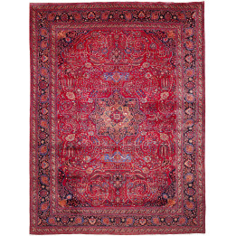 Tappeto Originale Mashad Persia 303x400 Rosso B