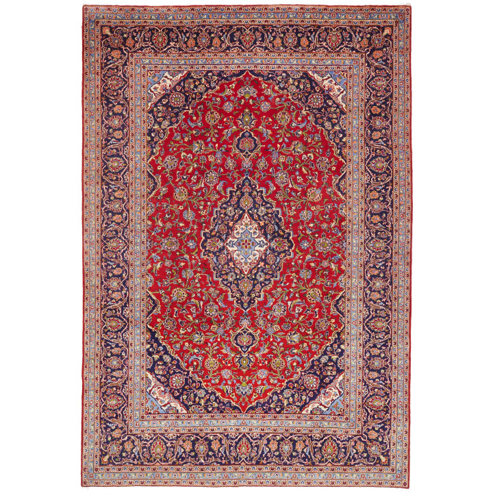 Hand Made Rug Ardakan Persia 206x303 Red Blue