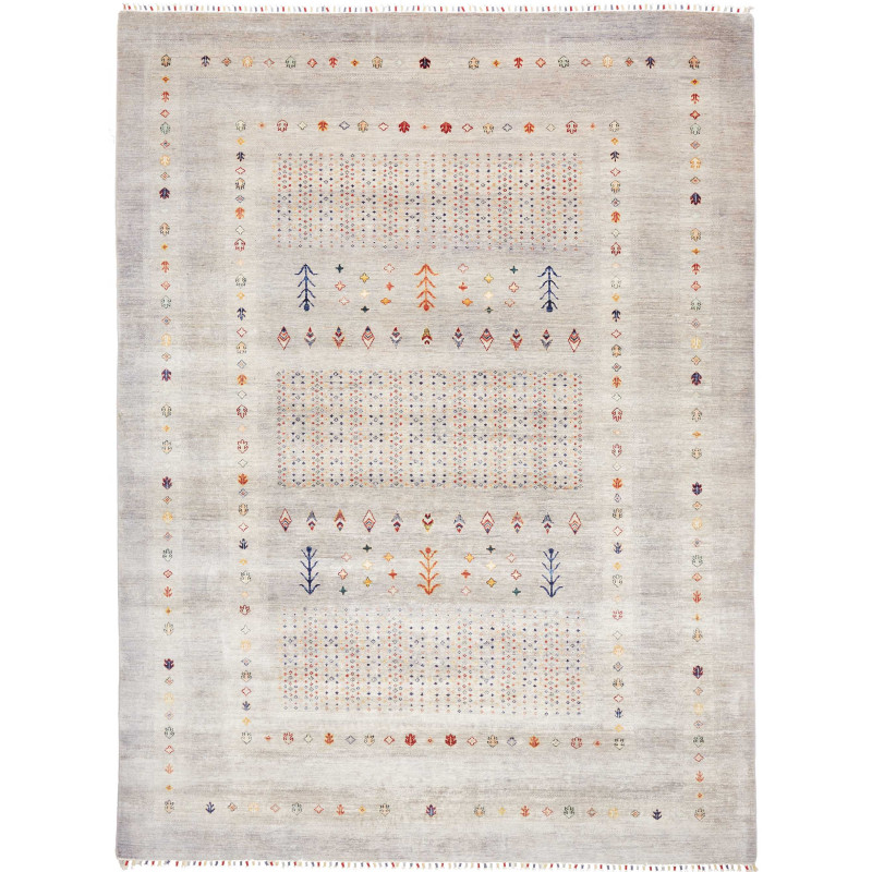 Rug Siva Pakistan 271x361 Light Grey Multicolor
