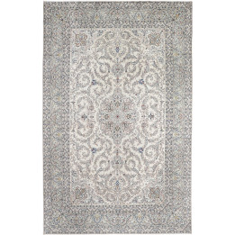 Hand Made Rug Kashan Persia 334x532 Ivory Slate