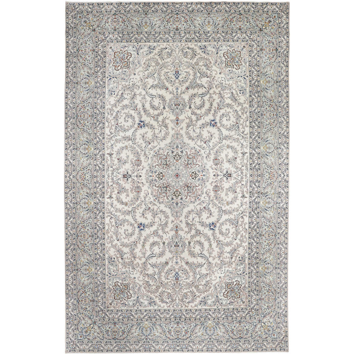 Hand Made Rug Kashan Persia 334x532 Ivory Slate
