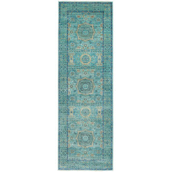 Rug Mamlouk Pakistan 79x248 Turquoise Emerald O