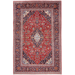 Hand Made Rug Ardakan Persia 206x313 Red Dark B