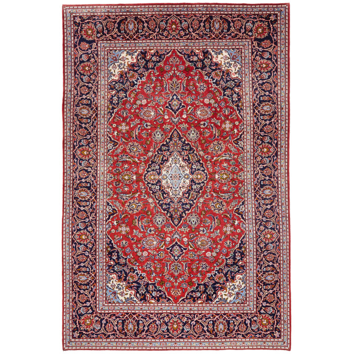 Hand Made Rug Ardakan Persia 206x313 Red Dark B